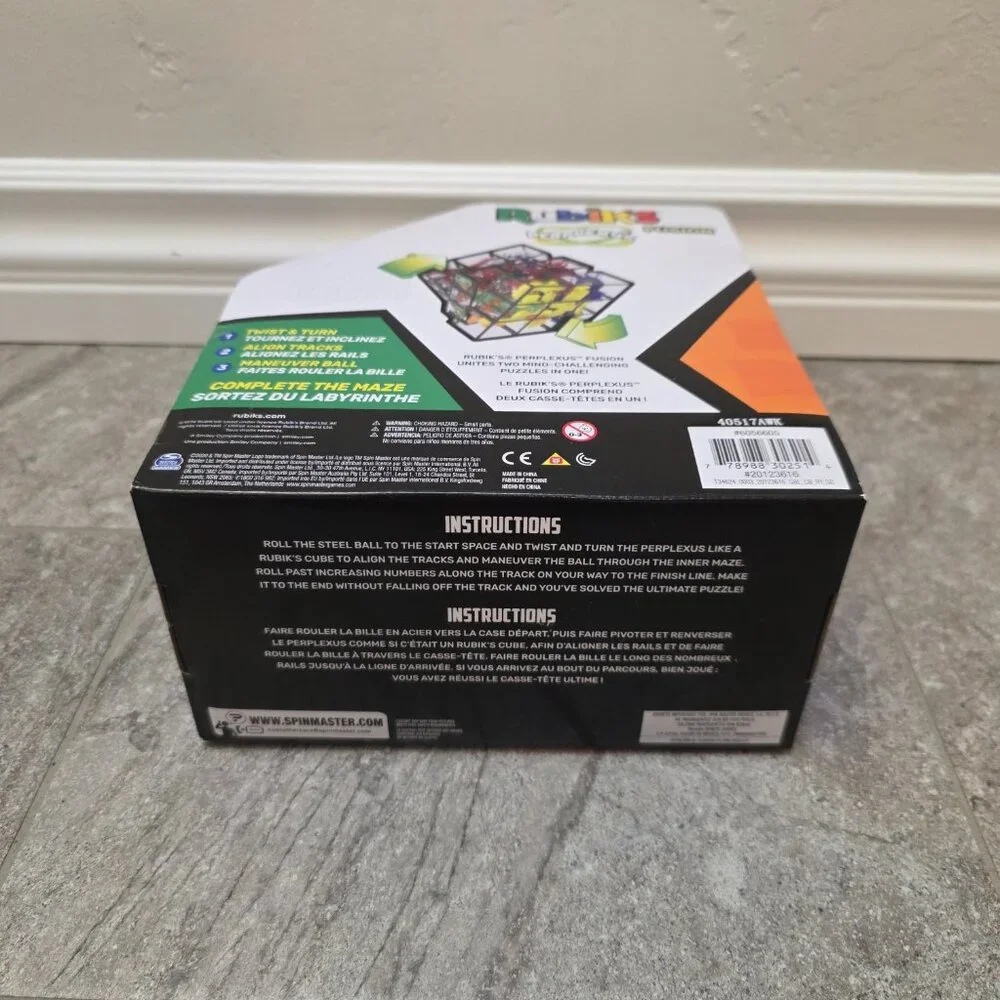 Rubik's Perplexus Fusion 3x3 Gravity 3D Maze Game Brain Teaser Puzzle 6056605